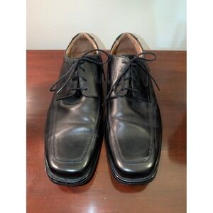 Bostonian Flexlite Mens 13M Black Leather Square Toe Derby Shoes 26425